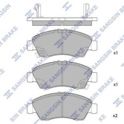 SP2032 Hi-Q (SANGSIN BRAKE) Колодка торм. HONDA CIVIC, JAZZ,LOGO 1.2I-1.6I 16V 94.02- передн. (пр-во SANGSIN)