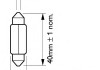 12866B2 PHILIPS (Япония) Лампа накаливания T10,5X43 12V 10W SV 8,5 Fest VISION 2шт blister (пр-во Philips) (фото 2)