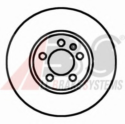 16881 ABS Диск гальмівний AUDI/SEAT/SKODA/VW A3/LEON/OCTAVIA/BORA передн. вент. (пр-во ABS)