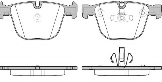 0892.20 Remsa Колодка торм. BMW 5(F07) 3.0 4.4 2010-,7(F01-04) 3.0-6.0 08- задн. (пр-во REMSA)