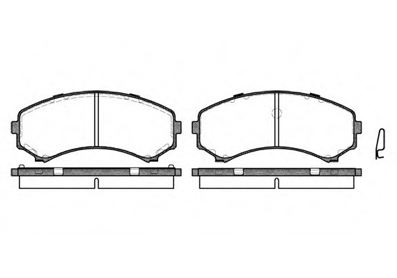 0396.00 Remsa Колодка гальм. MITSUBISHI PAJERO III 00-,IV 07-,GRANDIS 04-передн. (пр-во REMSA)