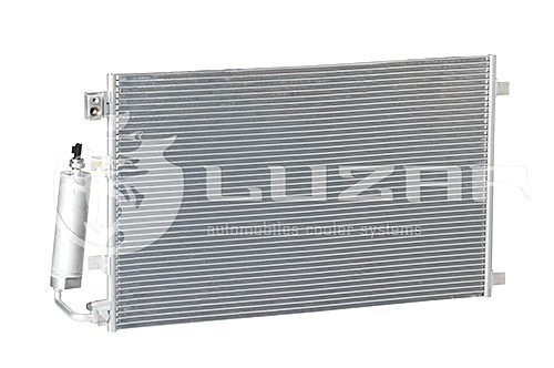 LRAC1420 LUZAR (Россия) Радиатор кондиционера Qashqai 2.0 (06-) АКПП,МКПП с ресивером (LRAC 1420) Luzar