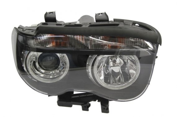 1EL 158 084-011 HELLA Фара правая BI-XENON/H7 с белым указ.поворота, эл. рег., -4/05 [HELLA] HELLA