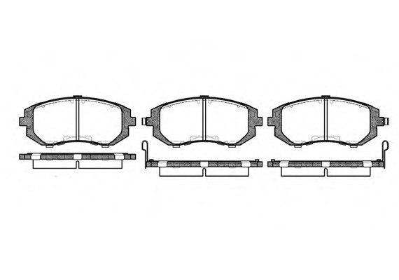 0951.02 Remsa Колодка гальм. SUBARU FORESTER (SF, SG), IMPREZA (GD, GG) передн. (пр-во REMSA)