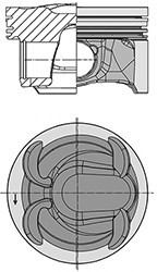 40315600 KOLBENSCHMIDT Поршень FORD/LAND ROVER/VOLVO 87.5 TPBA/204PT/B4204T7 2,0 16V 10- (пр-во KS)