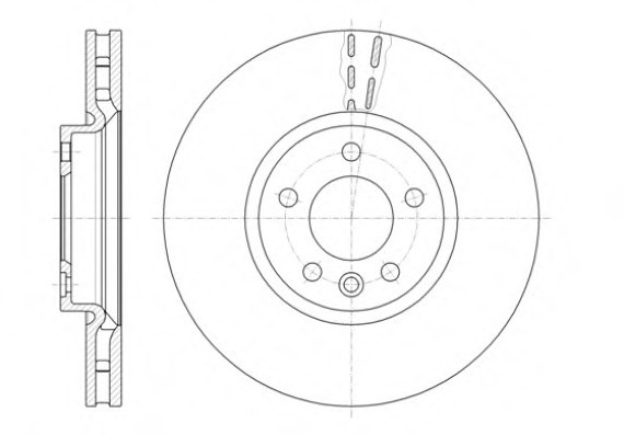 61420.10 Remsa Диск гальмівний VW TRANSPORTER V 2.0 03-, MULTIVAN V 09- передн. (пр-во REMSA)