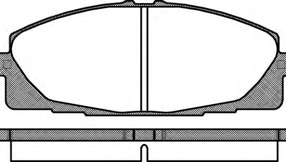 1325.00 Remsa Колодка торм. TOYOTA HIACE V 2.7 VVTI,3.0D, 2.5D-4D 05- передн. (пр-во REMSA)