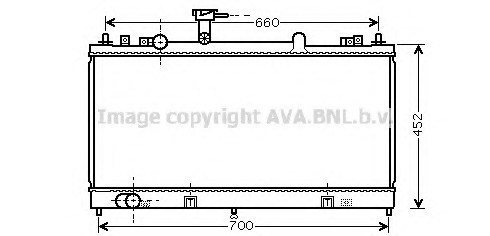 Радіатор 1.8i 16V , 2.0i 16V , 2.3i 16V [OE. L327-15-200, L327-15-200A] AVA MZ 2162