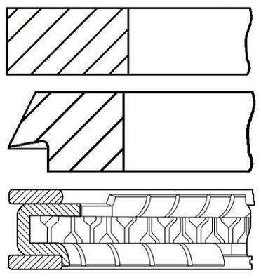 08-423407-00 GOETZE Кольца поршневые FORD/MAZDA 88.0 (1.2/1.2/2.5) AODA/AODB/AOWA (пр-во GOETZE)