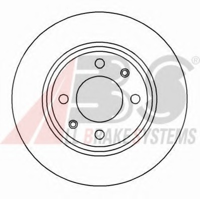 15841 ABS Диск тормозной CITROEN/PEUGEOT BX/BERLINGO/206/306 передн. вент. (пр-во ABS)