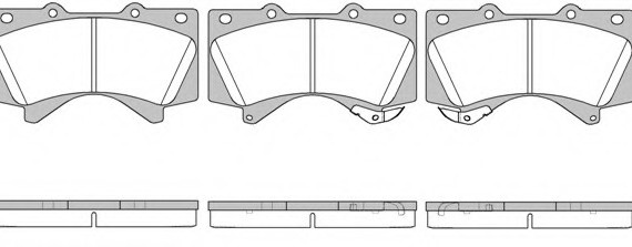 1271.02 Remsa Колодка торм. TOYOTA LAND CRUISER 200 4.5D/4.7/5.7 08- передн. (пр-во REMSA)