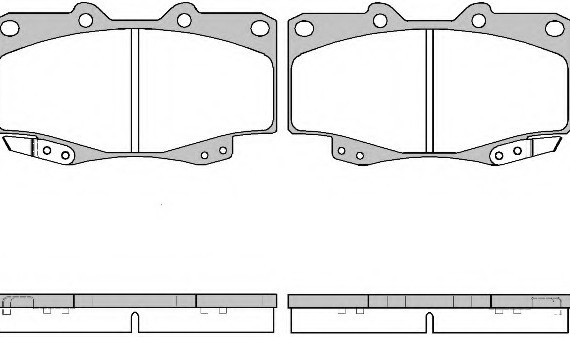 0315.22 Remsa Колодка гальм. TOYOTA LANDCRUISER 90 3.0D-4D 16V 00.10 - передн. (пр-во REMSA)