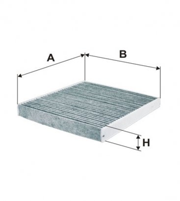WP2089 WIX-FILTRON Фільтр салону Audi A3; Seat; Skoda; Volkswagen вугільний (пр-во WIX-Filtron)