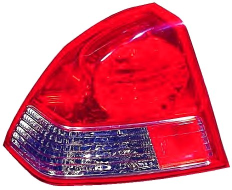 217-1956R-AE DEPO (Тайвань) Фонарь задний внешний правый, без патрона 4-дв., бело-красный, 11/03- DEPO