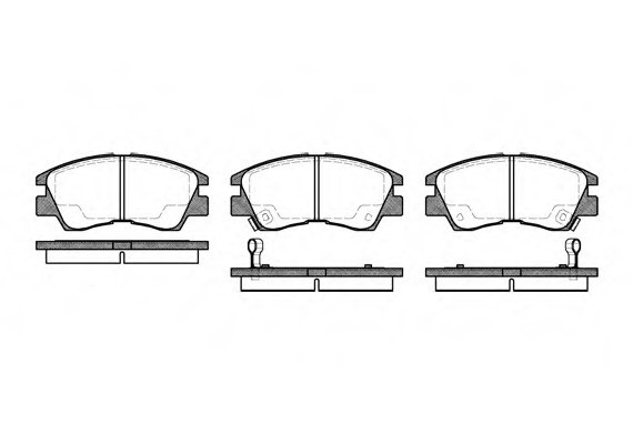 0275.02 Remsa Колодка гальм. диск. MITSUBISHI L 200/L 300/PAJERO 01.1990 - передн. (вир-во REMSA)