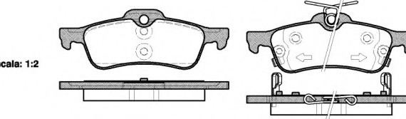 0862.02 Remsa Колодка торм. TOYOTA YARIS 1.3 VVT-I 05-,1.4 D-4D 05- задн. (пр-во REMSA)