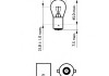 12498LLECOCP PHILIPS (Япония) Лампа накаливания P21W 12V 21W BA15s LongerLife EcoVision (пр-во Philips) (фото 2)