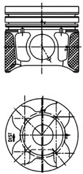 40179610 KOLBENSCHMIDT Поршень PSA/FORD 75,50 1.6 TDCi 16V DV6UTED4/G8DA/HHDA Euro 4 (пр-во KS)