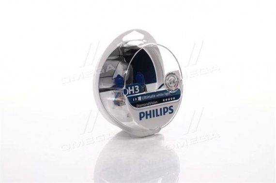 12336DVS2 PHILIPS (Япония) Лампа розжарювання H3 12V 55W PK22s Diamond Vision 5000K (пр-во Philips)