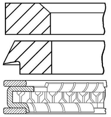 08-784100-00 GOETZE Кольца поршневые FORD 4 Cyl. 68,70 1,50 x 1,75 x 3,00 mm (пр-во GOETZE)