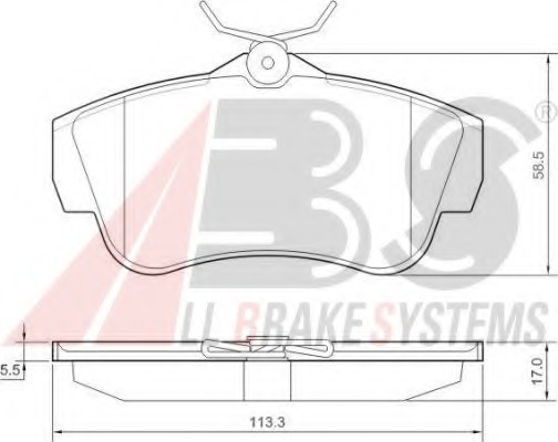 37590 ABS Колодка торм. CITROEN/FIAT/PEUGEOT JUMPY/SCUDO/EXPERT задн. (пр-во ABS)