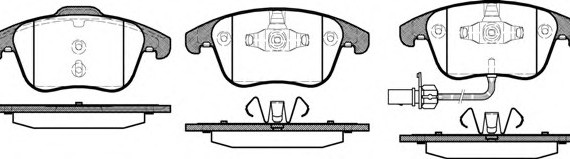 1219.11 Remsa Колодка гальм. SEAT ALHAMBRA 2010-; VW SHARAN 2010 - передн. (пр-во REMSA)