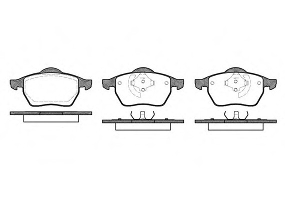 0390.40 Remsa Колодка торм. AUDI A4, A6, VW PASSAT, GOLF III-IV передн. (пр-во REMSA)
