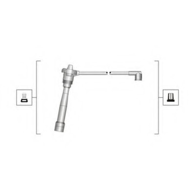 MSQ0039 MAGNETI MARELLI (Италия) Провода высок напряж Brava/Albea/Siena 1.2 16v MSQ0039 MAGNETI MARELLI