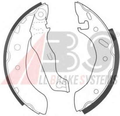 8945 ABS Колодка торм. барабан. FORD/MAZDA ESCORT/KA/PUMA/121 задн. (пр-во ABS)