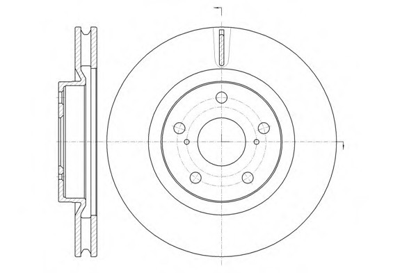 Диск тормозной TOYOTA CAMRY 2.4 01-11, 3.0 01-06 передн. (пр-во REMSA) 61259.10