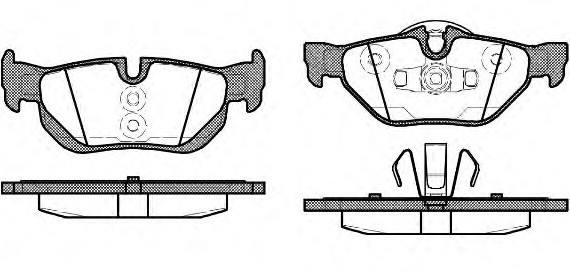1145.10 Remsa Колодка торм. BMW 1 series (E87)(E82)(E88)(09/04-) задн. (пр-во REMSA)