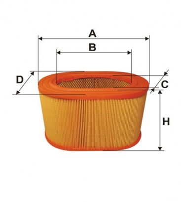 WA6019 WIX-FILTRON Фільтр повітряний MITSUBISHI GALANT WA6019/AE333/1 (пр-во WIX-Filtron)