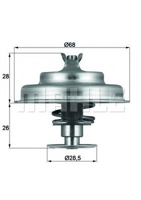 TX 75 80 D MAHLE Термостат CITROEN; FORD; PEUGEOT; RENAULT; SUZUKI; VOLVO(пр-во Mahle)