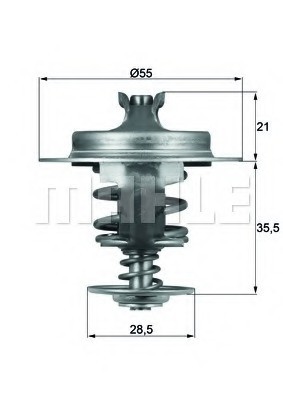 TX 67 83 D MAHLE Термостат CITROEN; HYUNDAI; PEUGEOT; SUZUKI; TOYOTA; ВАЗ (пр-во Mahle)