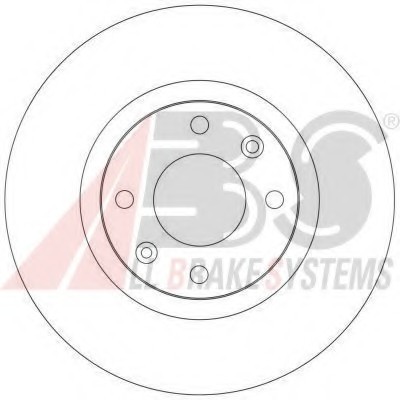 17338 ABS Диск тормозной CITROEN/PEUGEOT C5/XSARA/307 передн. вент. (пр-во ABS)