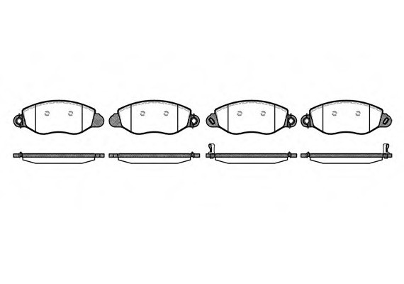 0772.12 Remsa Колодка гальм. FORD TRANSIT (FD, FB, FS, FZ, FC) передн. (пр-во REMSA)