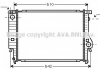 Радиатор 320i/iC, 325, 324D/TD +AC, 5/87- [OE. 1709456 / 2241912] AVA BW 2047