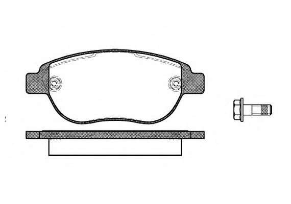 0841.00 Remsa Колодка торм. CITROEN C3, C4, PEUGEOT 207, 307 передн. (пр-во REMSA)
