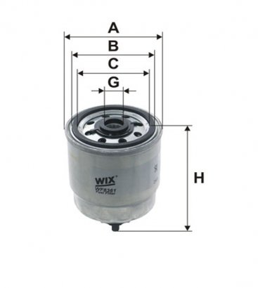WF8361 WIX-FILTRON Фильтр топливный Hyundai Accent II, Getz, Matrix (пр-во Wix-Filtron)