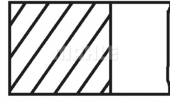 083 16 N0 MAHLE Кольца поршневые BMW 84,00 M52B28 (Nikasil) 1,5x1,5x2 (пр-во Mahle)