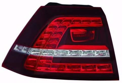 441-19F3R-AE DEPO (Тайвань) VW GO7 Фонарь зад.левый внешн. + патрон., LED, версия GTI/GTD DEPO