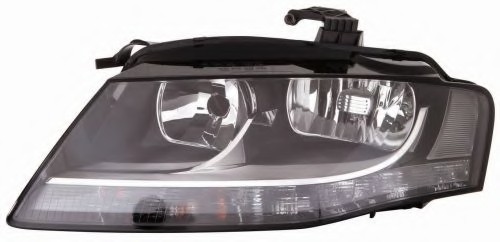 446-1121RMLDEM2 DEPO (Тайвань) Фара права H7/H7 w LED, автом. рег., з мотором, 08-11  [DEPO] DEPO