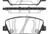 Колодка гальм. диск. HYUNDAI GENESIS Coupe (01/08-) передн. (вир-во REMSA) 1398.02