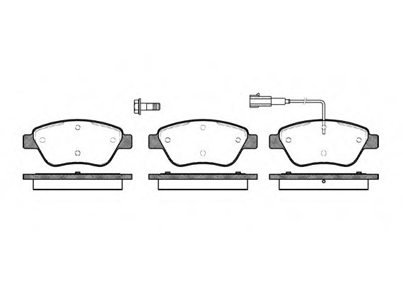 0858.01 Remsa Колодка торм. CITROEN NEMO, FIAT BRAVO, STILO передн. (пр-во REMSA)
