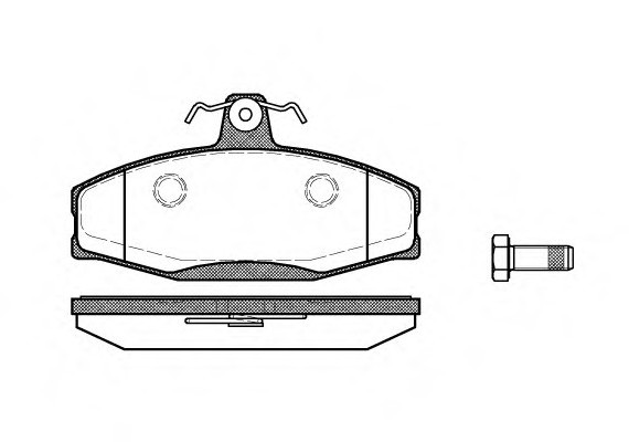 0620.20 Remsa Колодка торм. SKODA FAVORIT, FORMAN, VW CADDY передн. (пр-во REMSA)