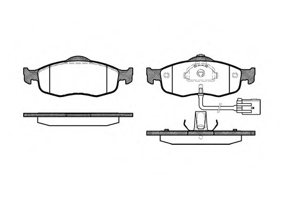 0432.02 Remsa Колодка гальм. FORD MONDEO 93-00, SCORPIO 95-98 передн. (пр-во REMSA)