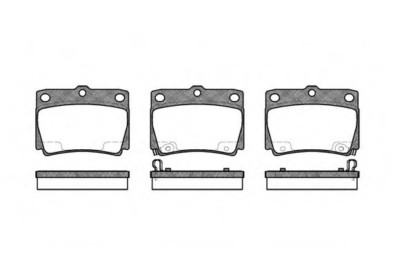 0750.02 Remsa Колодка гальм. MITSUBISHI PAJERO II (V2_W, V4_W) задн. (пр-во REMSA)