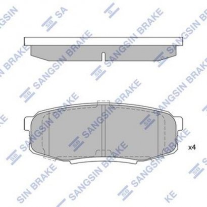 SP1382 Hi-Q (SANGSIN BRAKE) Колодка торм. TOYOTA LAND CRUISER UZJ200 07- задн. (пр-во SANGSIN)