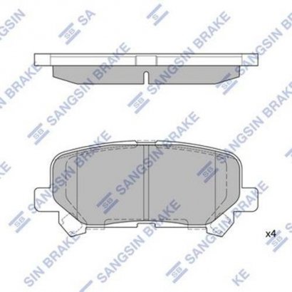 SP1461 Hi-Q (SANGSIN BRAKE) Колодка торм. ACURA MDX 07- HONDA PILOT 09- задн. (пр-во SANGSIN)