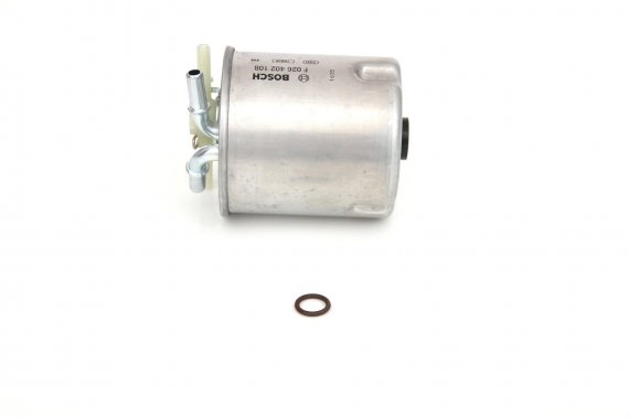 F026402108 BOSCH Фільтр топл. Nissan Qashqai, X-Trail; Renault Koleos (пр-во BOSCH)